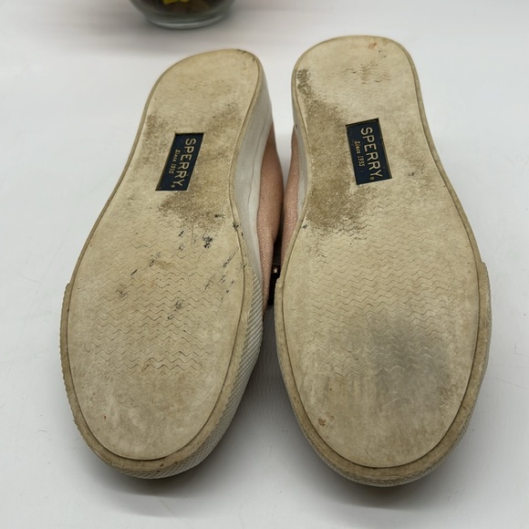 Sperry Pink Gold Sneakers with leather laces Size 8 SNK6869H - Picture 5 of 7